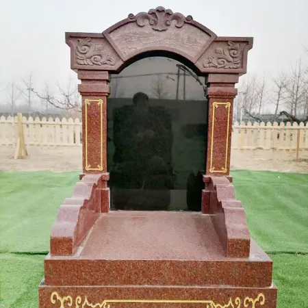 Vetrina di sculture commemorative in pietra personalizzate
